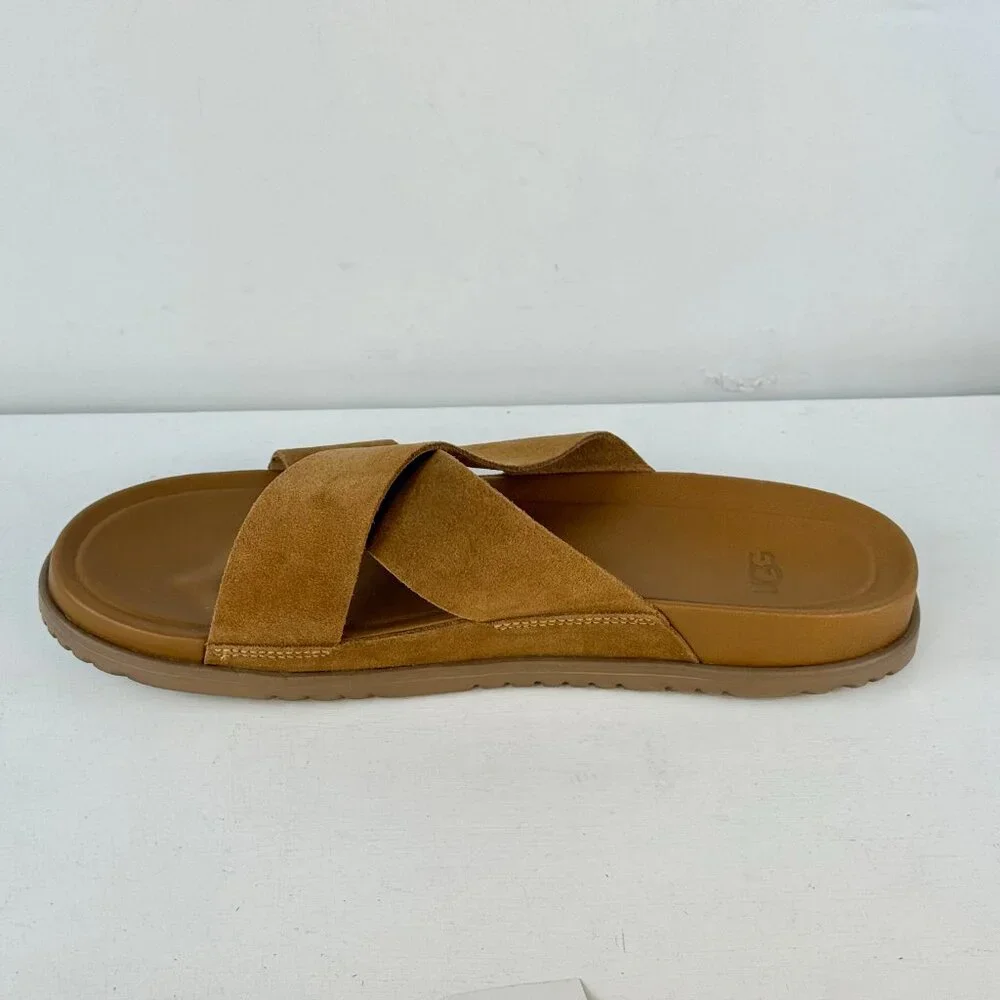 Men's 11 UGG Wainscott Slide Sandals - Chestnut Suede 1124902